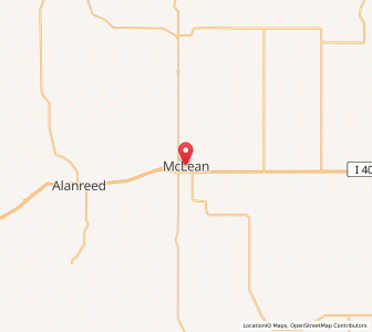 Map of McLean, Texas