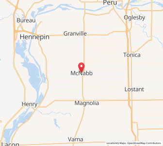 Map of McNabb, Illinois