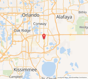 Map of MCO - Orlando International Airport, Florida