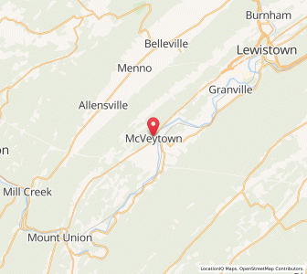 Map of McVeytown, Pennsylvania