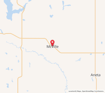 Map of McVille, North Dakota