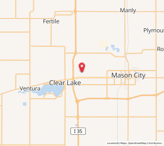 Map of Mason City Municipal Airport - MCW, Iowa