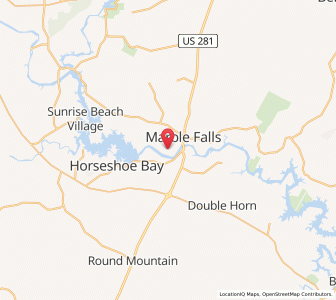 Map of Meadowlakes, Texas