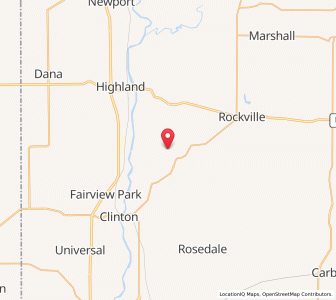 Map of Mecca, Indiana