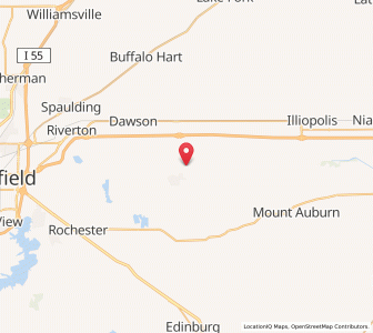 Map of Mechanicsburg, Illinois