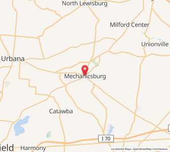 Map of Mechanicsburg, Ohio
