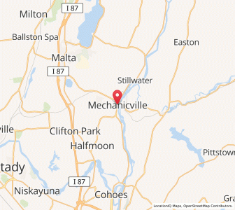 Map of Mechanicville, New York