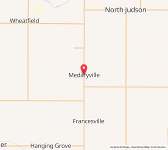 Map of Medaryville, Indiana