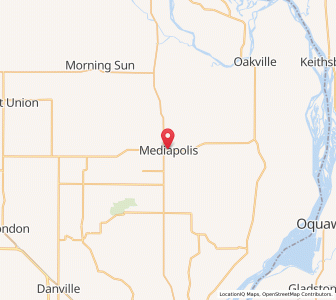Map of Mediapolis, Iowa