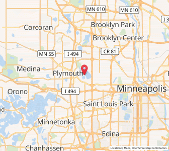 Map of Medicine Lake, Minnesota