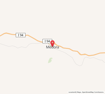 Map of Medora, North Dakota