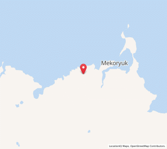 Map of Mekoryuk, Alaska