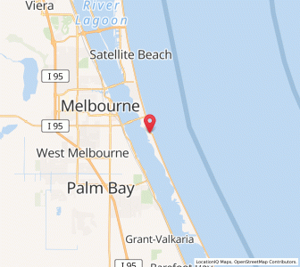 Map of Melbourne Beach, Florida