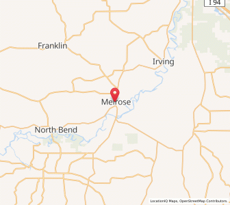 Map of Melrose, Wisconsin