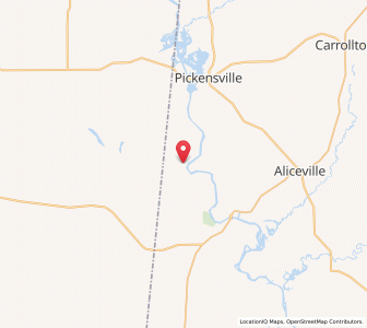 Map of Memphis, Alabama