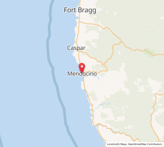Map of Mendocino, California
