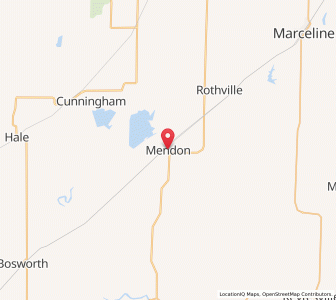 Map of Mendon, Missouri