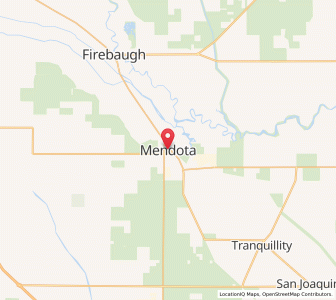 Map of Mendota, California