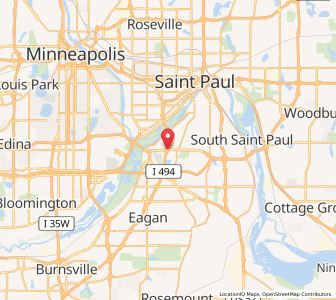 Map of Mendota Heights, Minnesota