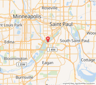 Map of Mendota, Minnesota