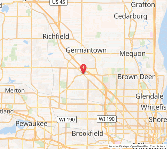 Map of Menomonee Falls, Wisconsin