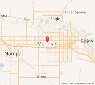 Map of Meridian, Idaho