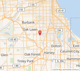 Map of Merrionette Park, Illinois