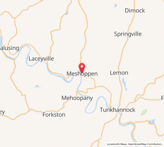 Map of Meshoppen, Pennsylvania