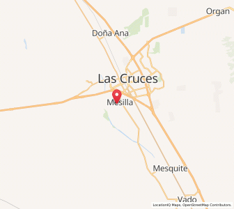 Map of Mesilla, New Mexico