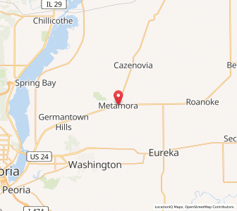 Map of Metamora, Illinois