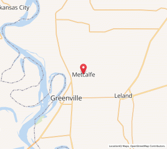 Map of Metcalfe, Mississippi