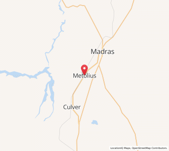 Map of Metolius, Oregon