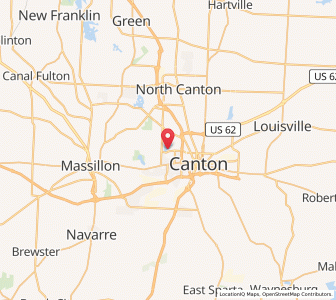 Map of Meyers Lake, Ohio