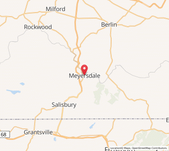 Map of Meyersdale, Pennsylvania