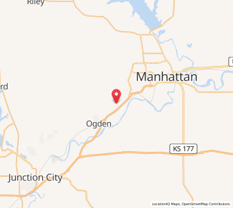 Map of Manhattan Regional Airport - MHK, Kansas