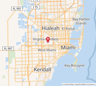 Map of MIA - Miami International Airport, Florida