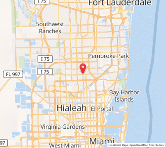 Map of Miami Gardens, Florida