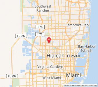 Map of Miami Lakes, Florida