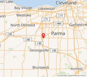 Map of Middleburg Heights, Ohio