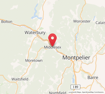 Map of Middlesex, Vermont