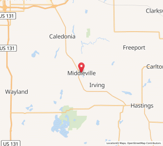 Map of Middleville, Michigan