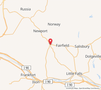 Map of Middleville, New York