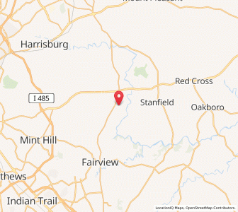 Map of Midland, North Carolina