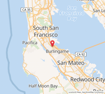 Map of Millbrae, California