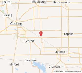 Map of Millersburg, Indiana