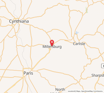 Map of Millersburg, Kentucky