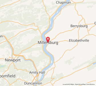 Map of Millersburg, Pennsylvania