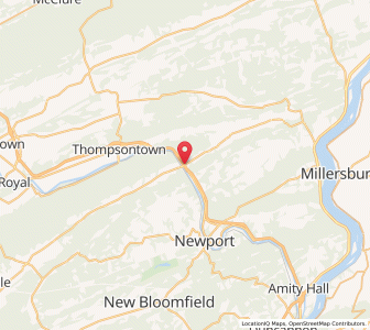 Map of Millerstown, Pennsylvania