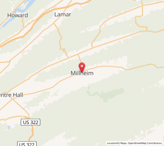 Map of Millheim, Pennsylvania