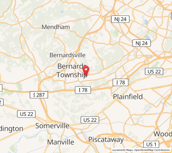 Map of Millington, New Jersey